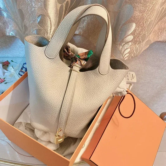 Lock & Luxe Bucket Bag